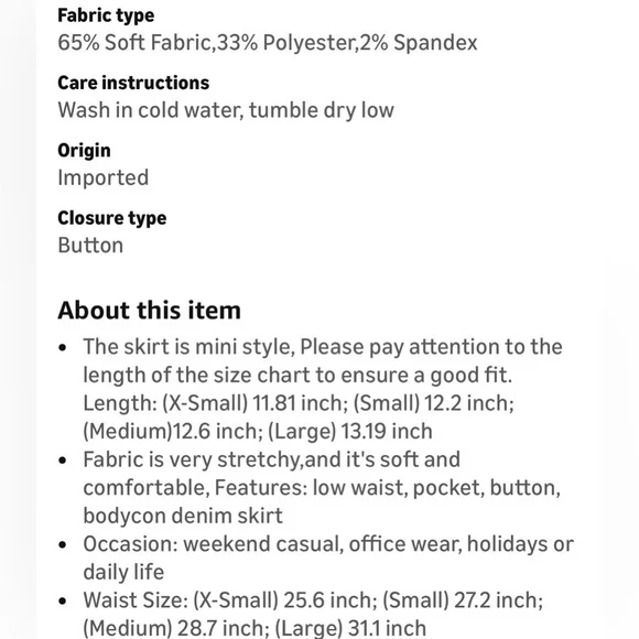 Juniors Blue Denim Cargo Mini Skirt - Picture 4 of 14